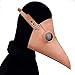 Produktbild Yammucha Leder Steampunk Full Face Pest Arzt Vogel Maske Long & Short Nase Schnabel Faux Cosplay Halloween Weihnachten Kostüm Requisiten (Color : Style4)