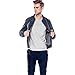 Produktbild Gewaschene Jeansjacke Herren, DoraMe Männer Herbst Winter Jeans Mantel Mode Feste Farbe Strickjacke Zipper Outwear Sweatshirt (Grau, M)
