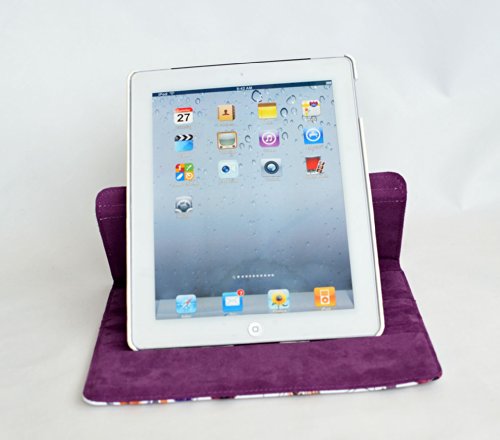 inShang Hülle für Apple iPad 2 iPad 3 iPad 4, Edles PU Leder Tasche Hülle Skins Etui Schutzhülle Ständer Smart Case Cover für Tablet iPad, Super Automatische Einschlaf-/Aufwach funktion, 360 Grad rotierende Schutzhülle mit Standfunktion + inShang Logo hochwertigen Stylus Eingabestift Stift - 6