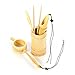 Produktbild UXELY Kongfu Tee Utensilien Set, Bambus Retro Rund China Tee Zubehör Kung Fu Tee Sets