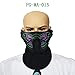 Produktbild Algal mud TAOtTAO Halloween Sound Reaktive Half Face LED Leuchten Maske Dance Rave EDM Plur Party (B)