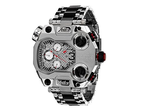 Zeitlos XXL Herren Quarzuhr Model Beastmodus ZL-T1-SIL IP-beschichtet 10ATM Zeitlos XXL Herren Quarzuhr Model Beastmodus ZL-T1-SIL IP-beschichtet 10ATM