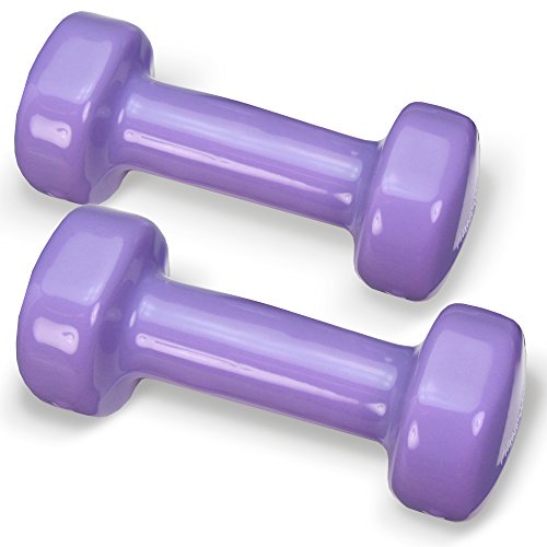 Vinylhanteln für Fitness, Aerobic, Gymnastik und Sport, Kurz- Hantel, 2 Stück, verschiedene Gewichtsklassen - 2