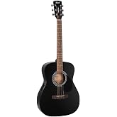 Cort İnce Kasa Elektro Akustik Gitar AF510E-BKS (Mat Siyah)