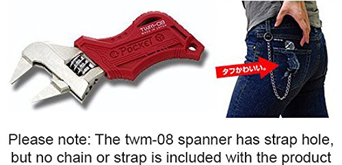 Stubby verstellbaren Schraubenschlüssel mit ultra slim Backen (nur 2 mm dick) klein, Taschenformat Schraubenschlüssel. Engineer twm-08, stubby smart adjustable spanner with slim jaws - 8