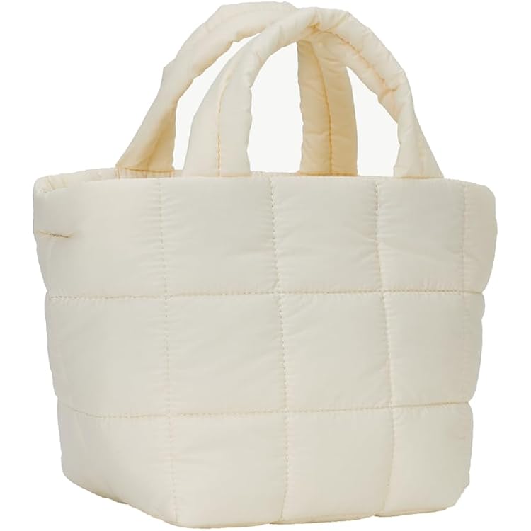 Große Damen Shopper Tasche – Gepolstert, Mit Rautenmuster, 50x33x10 Cm, Aus Nylon, Reißverschluss