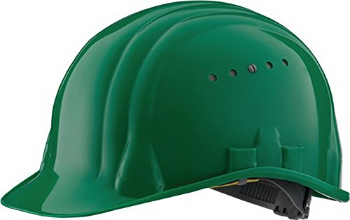 Preisvergleich Produktbild Schutzhelm Baumeister 80 / 6 grün EN397 SCHUBERTH 6Pkt-Gurtband