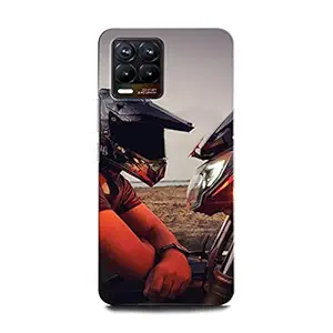 GRAFIQE Back Cover for REALME 8 PRO RMX3081 BOY, Bike, Raider, Helmet, Alone BOY,O,P