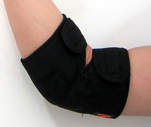 NMT Elbow/Ankle Brace ~ Arthritis, Joint, Pain Relief, Support ~ New Tourmaline Healing Remedy for Tennis Elbow and Swollen Ankles ~ Natural Physical Therapy ~ Adjustable Black Wrap for Men and Women