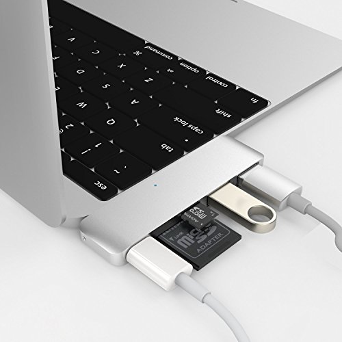 Typ C USB 3.0 High Speed 3 in 1 Combo Hub für Macbook USB C Hub mit 3 USB 3.0 1 SD Port und 1 USB C Port Ultra Leicht Mobil für Type C Computer und Tablets Wie MacBook Pro 2016 MacBook 2015 2016 Google Chromebook 2016 - 7