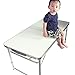 Produktbild YUMUN Aluminium stabiler Klapptisch Campingtisch 120x60x70cm höhenverstellbar tragbar Gartentisch Campingmöbel Camp Active Falttisch Reisetisch