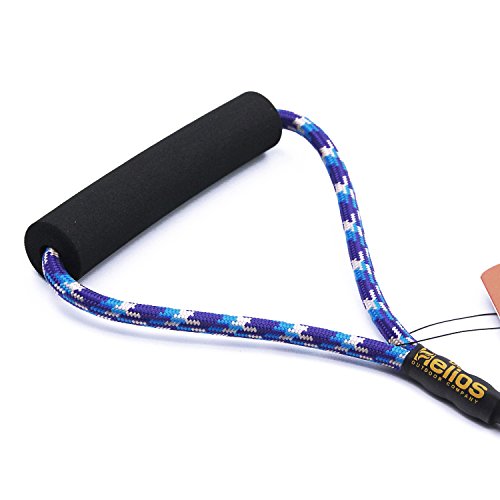 Helios-Outdoor-Durable-Safe-Adjustable-Patterned-Strong-Nylon-Rope-Dog-Leash-And-Collar-Set-Lead-With-Comfortable-Foamed-Handle-Great-For-Walking-Training-Hiking-Climbing
