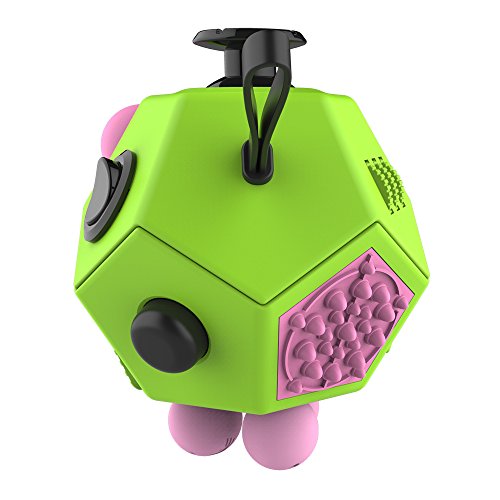 Huayang| 12 Sides Magic Cube Toy for Stress and Anxiety Relief, Fidget Finger Toy for Anxiety/ADD/ADHD/Autism/Stress Reduce, Stress Relief Toys for Kids Adults, Green Huayang| 12 Sides Magic Cube Toy for Stress and Anxiety Relief, Fidget Finger Toy for Anxiety/ADD/ADHD/Autism/Stress Reduce, Stress Relief Toys for Kids Adults, Green