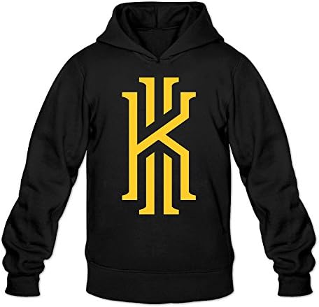 YQUE Men's 2# Basketball Player Kyrie K Irving Hoodies Sweatshirt Black -  Black -