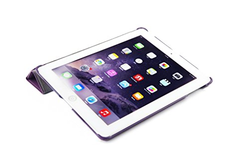Invision® iPad 2 iPad 3 und iPad 4 Intelligente Hülle – Tolles Design – Magnetische Aufweck/Schlaf-Funktion – Hochwertiges PU-Leder (iPad 2 3 4 / Lila) - 9