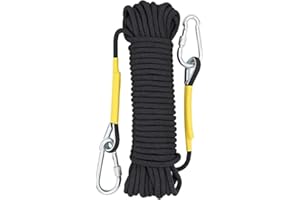 X XBEN Multi-use 8mm 10m/20m/30m/50m/70m Outdoor Rope Home Emergency Escape Rope, Multifunctional Cord Safety Rope for Magnetic Fishing Hiking Caving Camping Rescue Tree Climbing