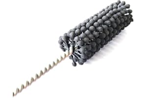 Pro-Graad TwistFlex 1-1/4" 120SC Cylinder Hone | 1.25" (31.8mm) Flexible Cylinder Honing & Deburring Tool | Bore Brush for Hole Diameters 1.12” – 1.25” | Silicon Carbide 120 Grit | 8" Length