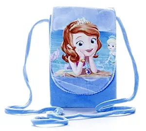 HC Toys LLP | Mermaid Princesses Soft Canvas Material Sling Bag for Girl Children Casual Purse | Blue