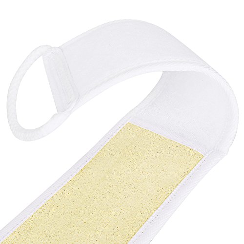 ACEVIVI 100% Natural Exfoliating Loofah Back Scrubber, Bath & Shower Clean Body Scrub with Handle
