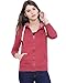 Campus Sutra Women Maroon Zipper Hoodie RS.839.00