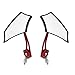 Generic 1 Pair Motorcycle Motorbike Left Right Rear View Glass Mirrors - Red RS.640.00