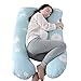Produktbild JUSTSELL  Kissen Der Schwangeren Frau C-Förmiges U-Förmiges Schwangerschaftskissen Stillkissen Seitenschläferkissen Baby Lagerungskissenseitenschläfer Kissen (140x70cm)