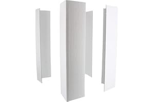 Culpitt 12" Cake Box Extension, Pack of 4, Corner Cards, White, Protect Tall, Stacked and Wedding Celebration Cakes