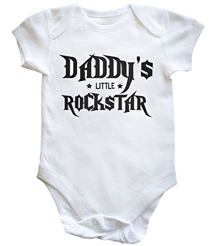HippoWarehouse Daddy's Little Rockstar baby vest boys girls