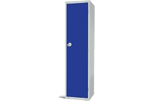 The Products Store Single Door Compartment Locker - School Work Storage Locker 1800mm H x 450mm W x 450mm D - BLUE