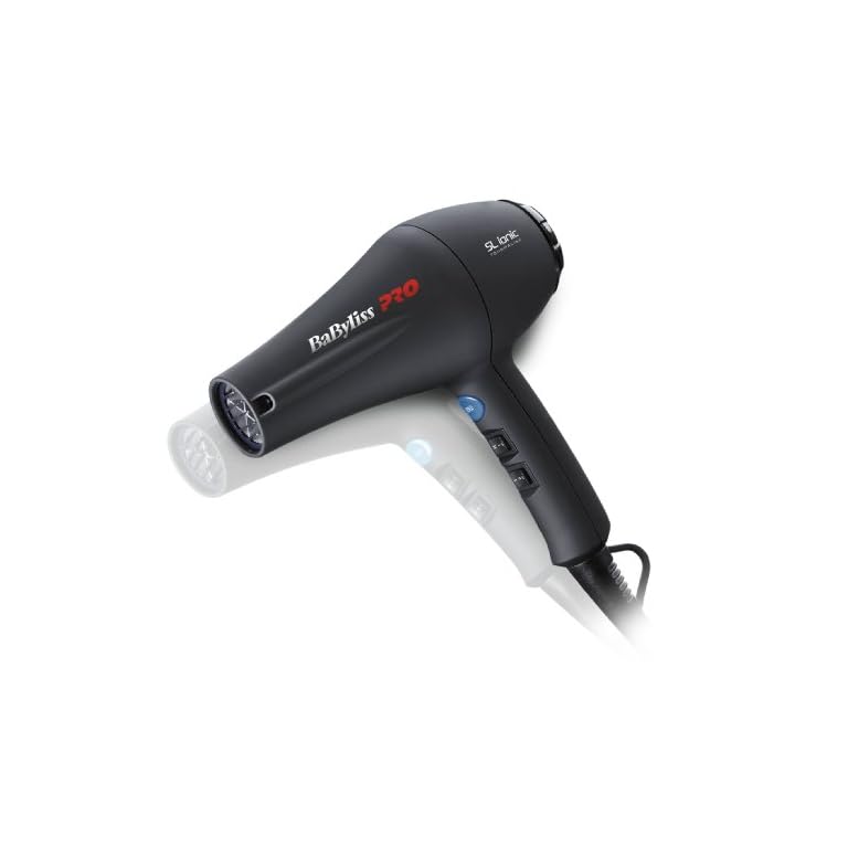 BaByliss-PRO-SL-IONIC-Super-Light-Matt-Hair-Blow-Dryer-BAB5586E Babyliss Pro BAB5586GE Hairdryer SL Ionic Super Light, Black