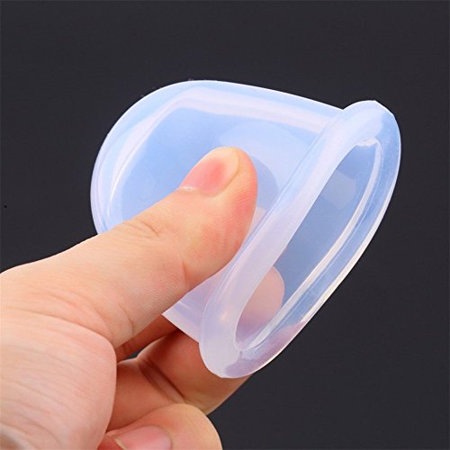 Silikon Schröpfen,Schröpfgläser,Vacuum Silikon Schröpfen Cups,LDream® Silikon Ausschnitt Gesicht Körper Massage Schröpfen Cups,Silikon Schröpfen Massage Anti-Cellulite-Cups Schönheitstherapie-Massage Schröpfen Tasse,Farbe zufällig,2 Stück - 3