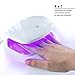 Mylee Pro Elite 4+1 LED Nail Lamp & Bluesky Gel Polish Manicure Starter Kit (Top & Base Coat + 3 Colours)