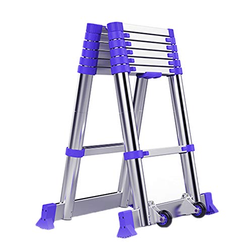 Preisvergleich Produktbild Haushaltsfischgrät-Klappleiter, Aluminiumlegierungs-Erweiterungsleiter, anhebende Technik-Treppe (größe : Herringbone ladder 2.05m)