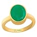Clara Certified Emerald Panna 6.5 carat or 7.25ratti Panchdhatu Gold Plating Astrological Ring For Men & Women RS.3820.00