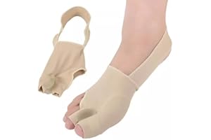 Bargain Wells 2x Bunion Corrector Socks with Heel Strap – Silicone Big Toe Separator & Cushion – Hallux Valgus Support & Friction Relief (UK SHOE SIZE: 3-7)