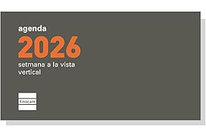 Finocam - Recambio agenda 2026 Semana Vista Vertical | Enero - Diciembre (12 meses) | Recambio anual agenda Plana P199C con Notas, Teléfonos y Calendarios - Catalán