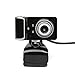 Produktbild Webcam, HD Kamera, Widescreen Video Calling and Recording, 30FPS 16M Pixel, Digital Web Camera Mit Mikrofon, Stream Cam Für PC Laptops Und Desktop,Black+Silver