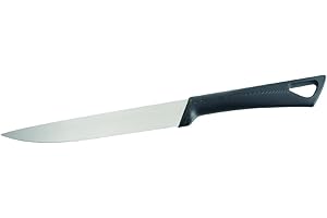 Fackelmann 41755 Nirosta Style Couteau de Cuisine Acier Inoxydable/PP Noir/Argent 33 cm