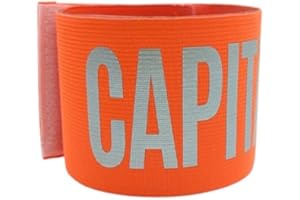 FASHION GRAPHIC Fascia da Capitano Calcio Adulto Professionale Fascia Capitano Calcio Elastica Regolabile con Strappo e Laccetto per Il Braccio per Adulti Sport Rugby Squadra Made in Italy