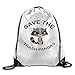 Produktbild Training Save The Trash Pandas Raccoon Animal Drawstring Gymsack