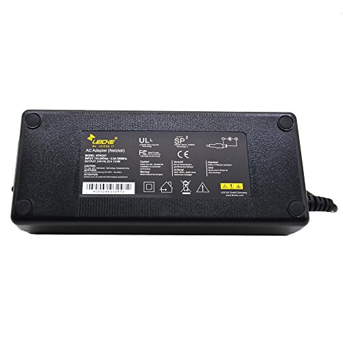 LEICKE Netzteil 24V 6.25A | Ladegerät 150W für LED-Leuchte, Festplatten, Drucker, TFT & LCD Monitor | Rundstecker 9mm - 4
