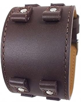 Bruno Banani Unterlagenband Ersatzband Uhrenarmband Leder braun für Neith Herrenuhr BR20925 BR20924