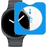 Rongep Samsung Galaxy Watch 8 44mm i&ccedil;in Kolay Uygulama Aparatlı Ekran Koruyucu 9H Sertliğinde &Ccedil;izilmeye Karşı Koruyan Dokunma