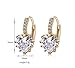 Charming Women's Sterling Silver Ear Hoop Earrings Ear Stud