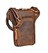 Produktbild House of Luggage Echt Leder Überqueren Körper Organisator Reise Klein Sling Tasche Beutel HLG024 Bräune