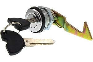 Asudaro Serratura Del Bagagliaio Della Moto Con 2 Chiavi, Lucchetto Rotondo per Coda Motocicletta, Scooter e Veicoli Elettrici