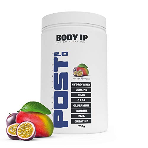 BODY IP Simons Perfect Post Workout 2.0 | Mango Maracuja | mit Hydro-Whey, BCAAs, Glutamin, ZMA, Kreatin | der All-in-One Post Workout Shake