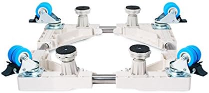 Qiangzi Adjustable Base Stand Washing Machine Universal Appliance Roller Trolley With 8 Locking Rubber Swivel 500kg Load for Bathroom Kitchen