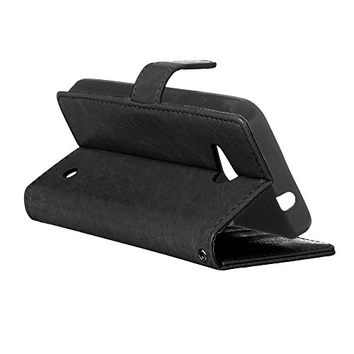 Nancen Nokia Microsoft Lumia 550 Lederhülle Neu Style Acht Farbe Weich PU Flip Case Ledertasche / Schutz Etui, Einfach Vintage Kollektion Karten Slot Foto Wallet Hülle Handy Tasche Zubehör - 6