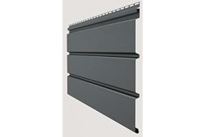 ALTA PROFIL Kunststoffpaneele Anthrazit RAL7016 Fassadenpaneele Fassadenverkleidung Giebelverkleidung Holzoptik Hausverkleidung Chaletverkleidung (Musterstück T04 Anthrazit)